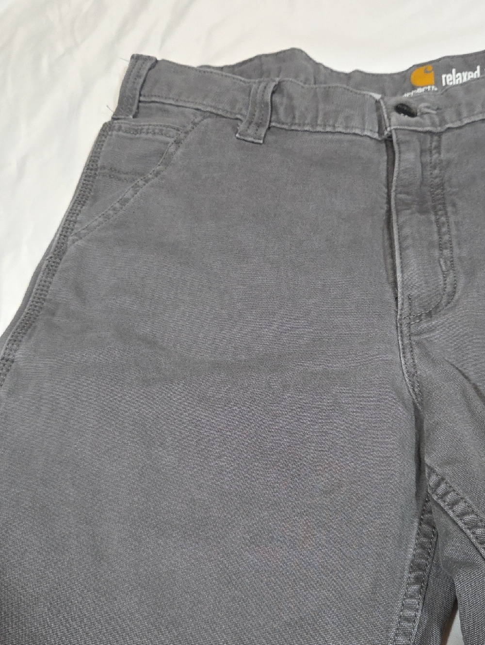 Carhartt Relaxed Fit Gray Mens Cargo Shorts Size 36 - Picture 3 of 12
